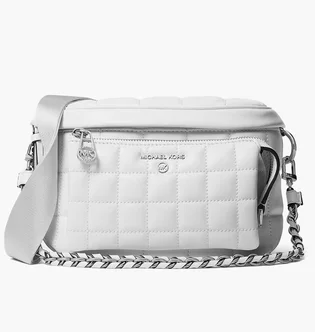 Сумка жіноча Michael Kors Slater Medium Quilted Leather Sling Pack White 30R3S04M6I-OPTIC-WHITE-63745