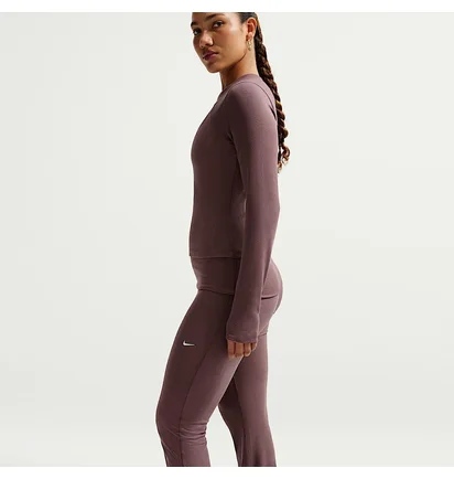 Штани жіночі Nike Sportswear Chill Knit Mid-Rise Tight Ribbed Bordo IF0240-502