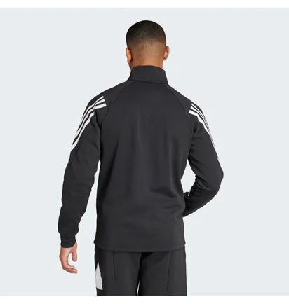 Кофта мужская Adidas Future Icons 3-Stripes Half-Zip Sweatshirt Black IN3314