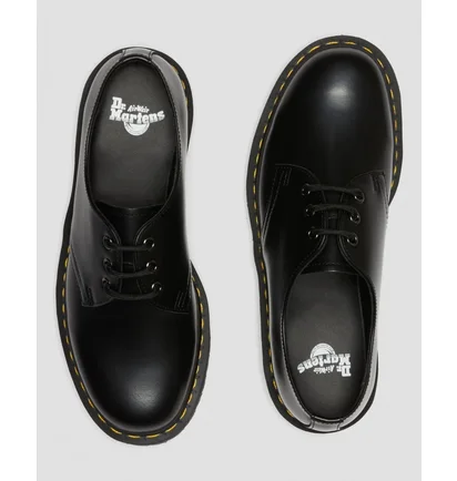 Туфли женские Dr. Martens 1461 Quad Platform Polished Smooth Black 25567001
