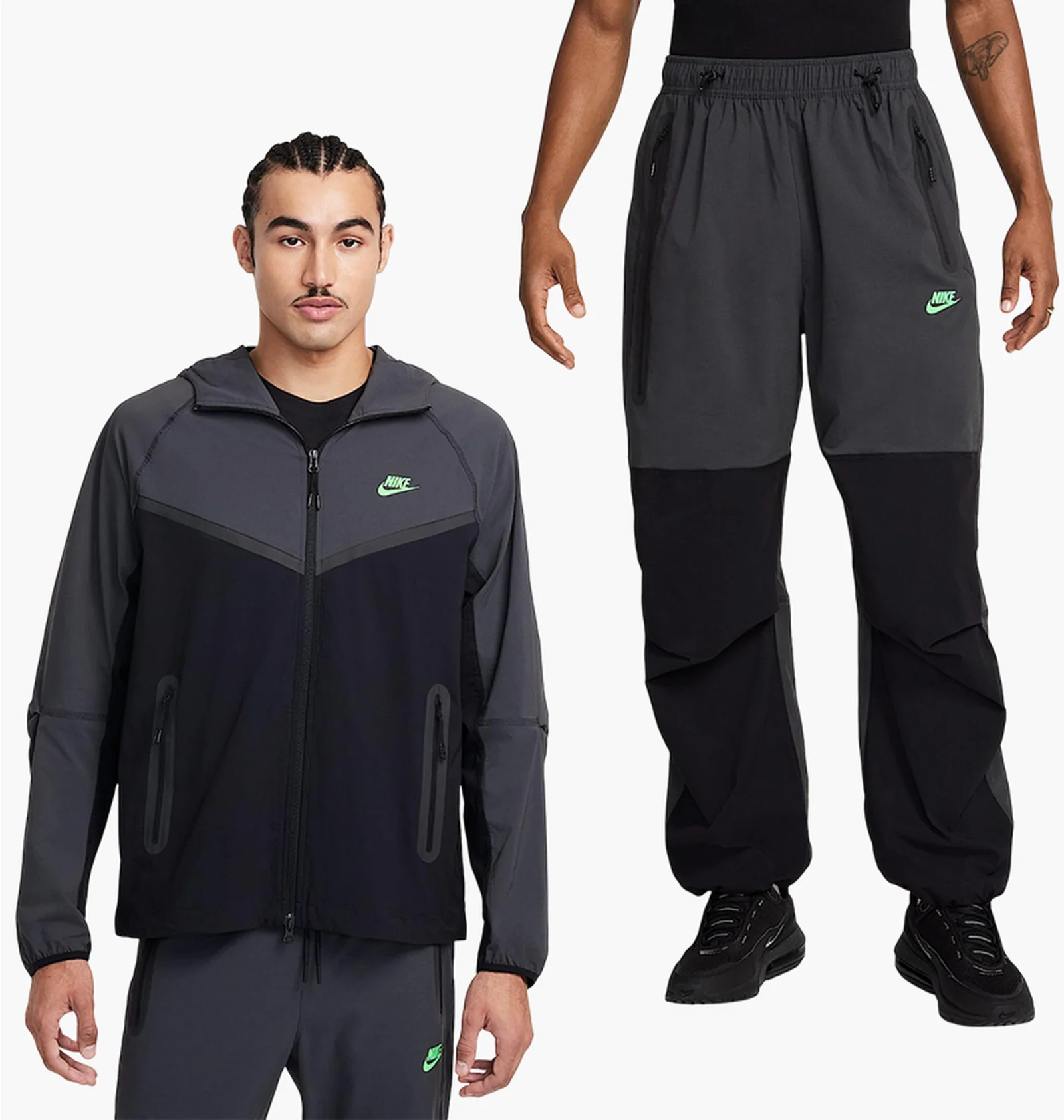 ᐉ Спортивный костюм мужской Nike Tech Woven Black/Grey HM7151-013