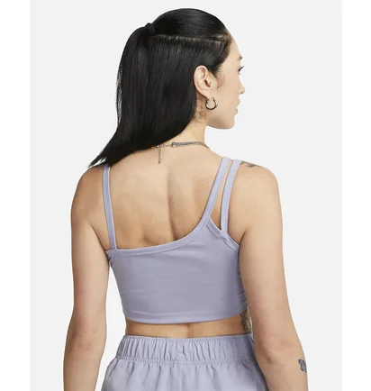 Топ женский Nike Nswevrdy Mod Aysm Crop Tank Grey DV7926-519