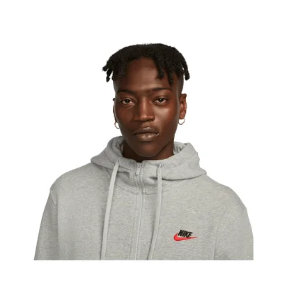 Толстовка чоловіча Nike Club Kapuzenjacke Grey DQ8384-064