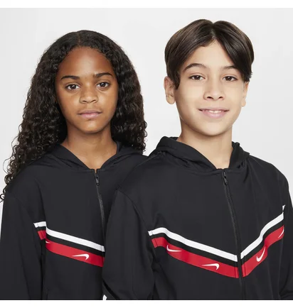Олимпийка детская Nike K Nsw Club+ Poly Fz Hoodie Black FZ4906-010