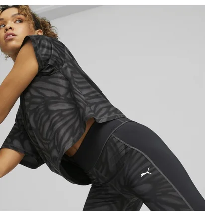 Леггинсы женские Puma Train Favorites Aop High Waist 7/8 Tight Black 522421-51