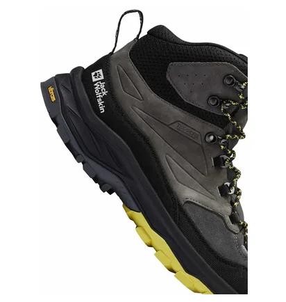 Черевики чоловічі Jack Wolfskin Cyrox Texapore Mid Grey 4064301-6945