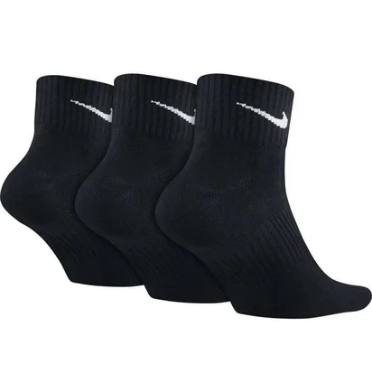 Шкарпетки унісекс Nike Lightweight Quarter (3 пари) Black SX4706-001
