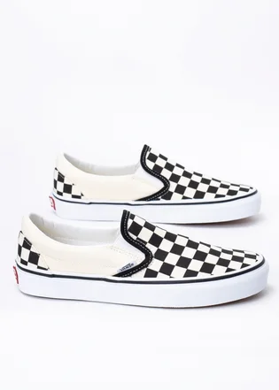 Кеды унисекс Vans Classic Slip-On Beige/Black VN000EYEBWW1M