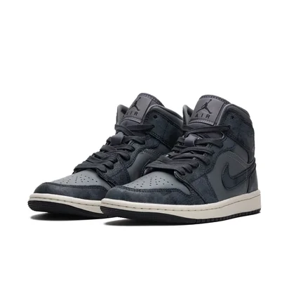 Кросівки жіночі Air Jordan 1 Mid Se Wmns Distressed Smoke Grey/Blue FJ3448-001