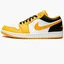 Кросівки чоловічі Air Jordan 1 Low White/Yellow 553558-701