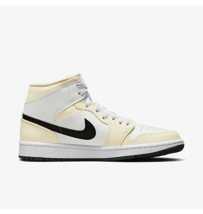 Кроссовки женские Nike Air Jordan 1 Mid Coconut Milk W White/Beige Bq6472-121