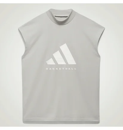 Майка унісекс Adidas Basketball Sleeveless Tee Grey Ia3445