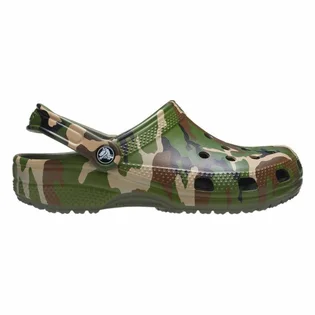 Тапочки мужские CROCS Classic Printed Camo/Green 206454