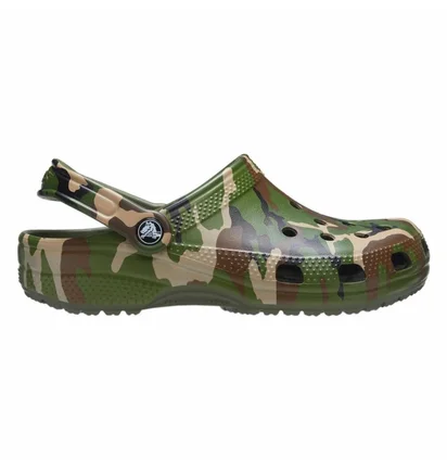 Тапочки мужские CROCS Classic Printed Camo/Green 206454