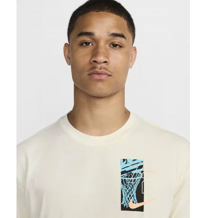 Футболка чоловіча Nike Max90 Basketball T-Shirt Beige FZ8093-113