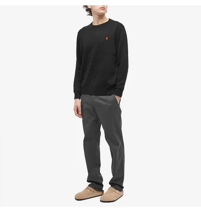 Світшот чоловічий Polo Ralph Lauren Cotton Shaker Crew Knit Black 710810846020