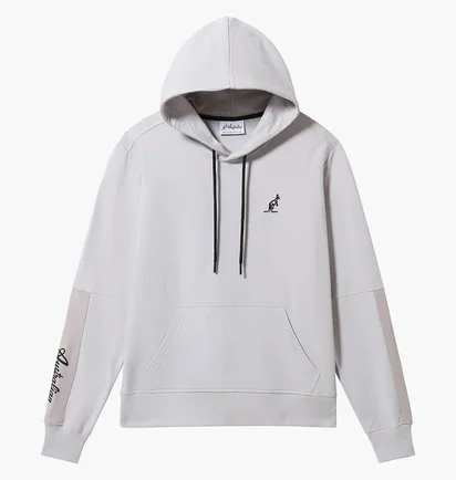 Худи мужское AUSTRALIAN City Fleece-Slam Hoodie Grey LSUFE0018-733