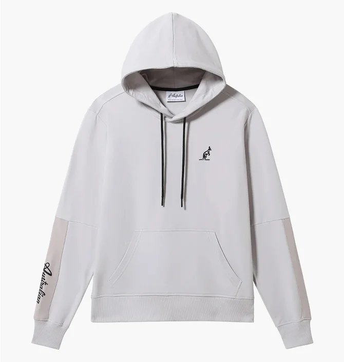 Худи мужское AUSTRALIAN City Fleece-Slam Hoodie Grey LSUFE0018-733