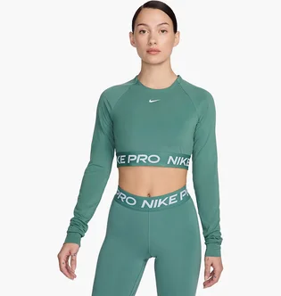 Лонгслив женский Nike Pro Dri-Fit Cropped Long-Sleeve Top Green FV5484-361