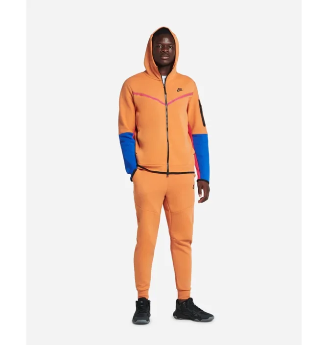 ᐉ Олимпийка мужская Nike Nsw Tech Fleece Full-Zip Hoodie Orange