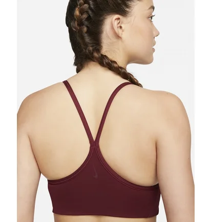 Топ женский Nike Womens Light-Support Padded Metallic Tape Sports Bra Bordo Dd1407-638