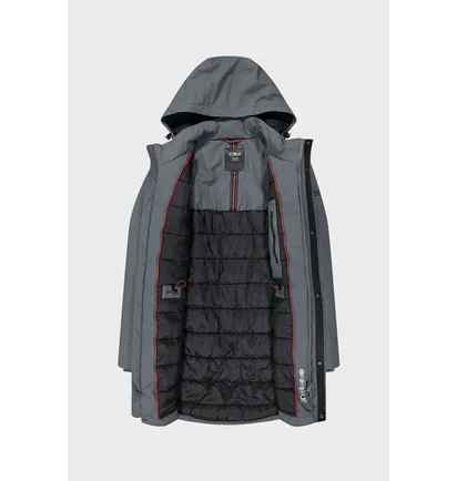 Парка мужская CMP Zip Hood Feel Warm Grey 35K3737-U862