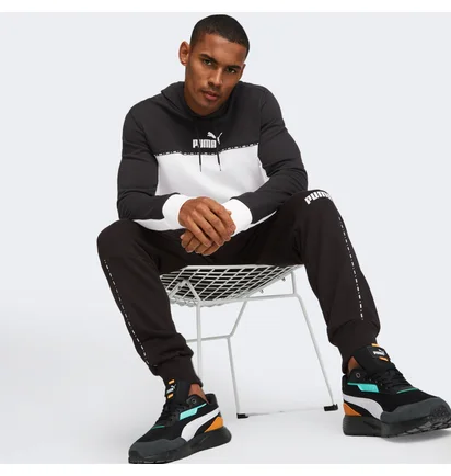 Худи мужское Puma Ess Block X Tape Hoodie White 675173-01