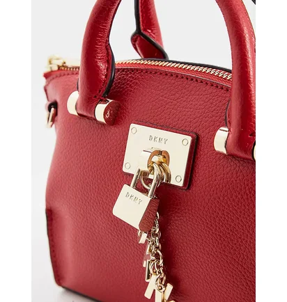 Сумка женская Dkny Elissa Small Leather Crossbody Satchel Red R92DHC28