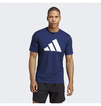 Футболка чоловіча Adidas Train Essentials Feelready Logo Training Tee Blue Ib8275