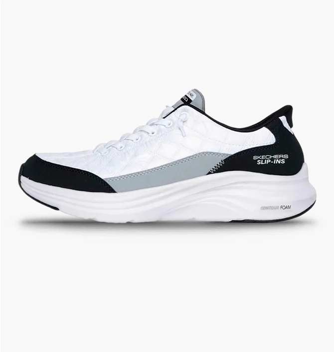 Кроссовки женские Skechers Contour Foam Cozy Fit White/Black 150404-WBK