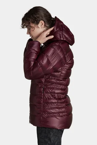 Пуховик жіночий Adidas Terrex Techrock Belay Bordo HF8859