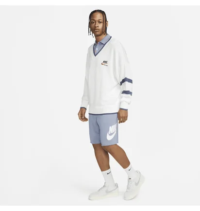 Шорти чоловічі Nike Club Alumni French Terry Light Blue DX0502-493