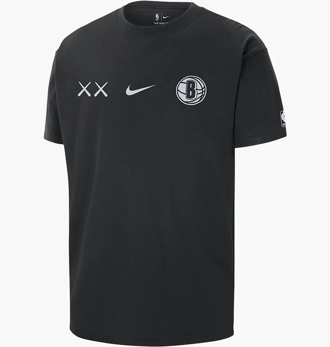 Футболка мужская Nike T-Shirt Nba Courtside Max90 Brooklyn Nets City Edition 2023/24 Black FN1996-010