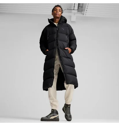 Пуховик чоловічий Puma Long Hooded Down Coat Black 626467-01