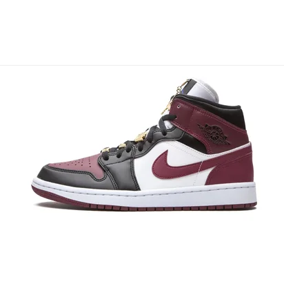 Кросівки жіночі Air Jordan Wmns 1 Mid Se Black/Bordo CZ4385-016