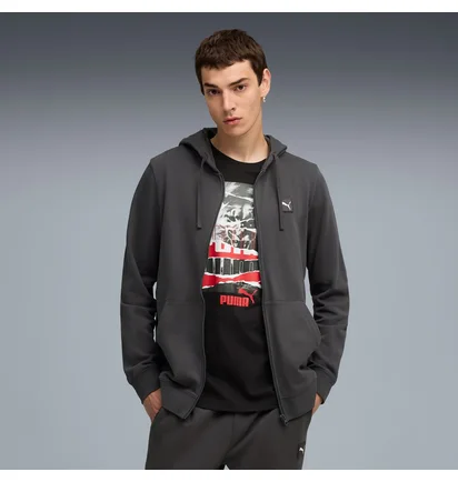 Толстовка мужская Puma Ess Elevated Fz Hoodie Fl Grey 688255-44
