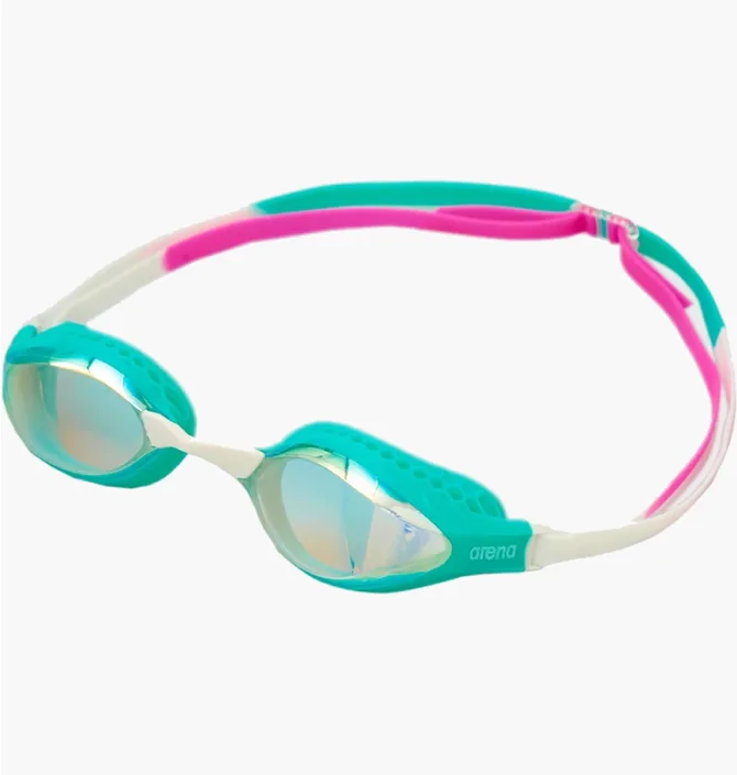 Окуляри для плавання унісекс Arena Air-Speed Mirror Turquoise/White 003151-204