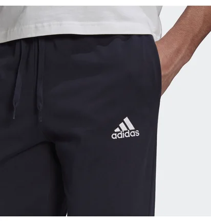 Штани чоловічі Adidas Essentials Single Jersey Tapered Cuff Pants Black GK9259