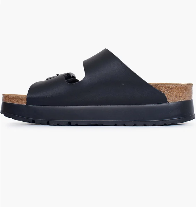 Тапочки женские BIRKENSTOCK Arizona Flex Platform Veg Black 1027395