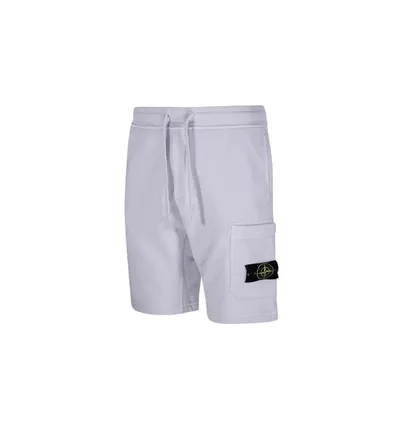 Шорты мужские Stone Island Organic Cotton Fleece Shorts Grey K1S156200012-S0051-V0088