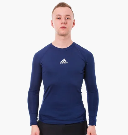 Термобелье мужское Adidas Baselayer Alphaskin Ls Top Blue Cw9489