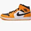 Кроссовки мужские Nike Air Jordan 1 Mid Yellow/White 554724-701