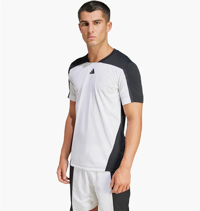 Футболка чоловіча Adidas Tennis Heat.Rdy Pro Freelift T-Shirt White/Black IS8967
