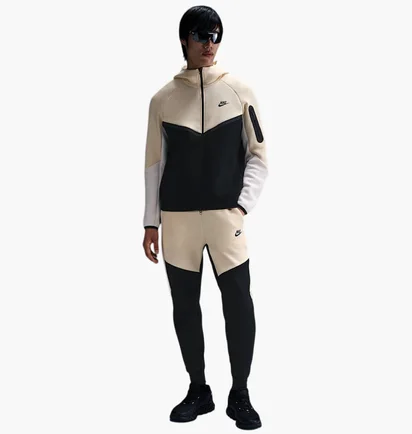 Спортивный костюм мужской Nike Sportswear Tech Fleece Windrunner Beige/Black HV0949-114__HV0959-114