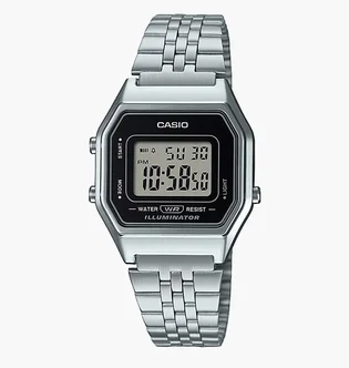 Часы женские Casio Vintage Digital Floral Motif Face LA680WEA-1EF