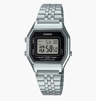 Годинник жіночий Casio Vintage Digital Floral Motif Face LA680WEA-1EF