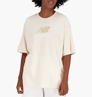 Футболка жіноча New Balance T-Shirt Essentials Stacked Logo Beige WT31519TCM