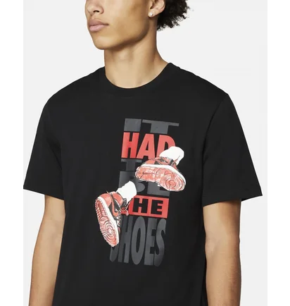 Футболка чоловіча Nike M J The Shoes Ss Crew Black DH8952-010