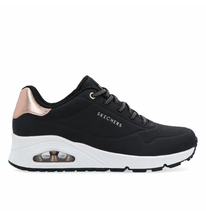 Кроссовки женские Skechers Uno Shimmer Away Black 155196-BLK