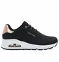 Кроссовки женские Skechers Uno Shimmer Away Black 155196-BLK